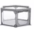 fillikid Laufgitter 6-Eck, grau Ø 134 cm, Höhe 67 cm, inklusive Transporttasche grau