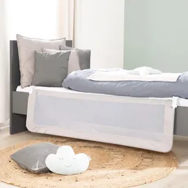 roba Bettschutzgitter Klipp-Klapp 100 cm 50 cm hoch Grau