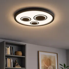 Briloner LED Panel 22W rund schwarz