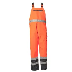Warnschutz Regenlatzhose "KONTRAST" - L - orange/marine