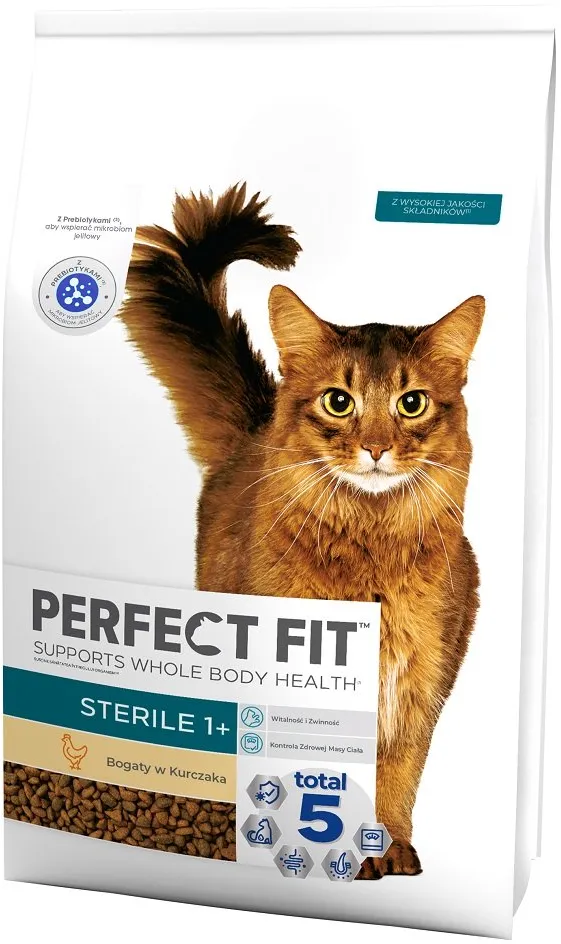 PERFECT FIT Sterile 1+ Trocken-Alleinfutter mit Huhn für ausgewachsene sterilisierte Katzen 7 kg