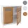 Mendler Waschbeckenunterschrank 60 x 60 x 30 cm Braun