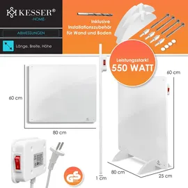 Kesser KESSER® Infrarotheizung Infrarot Wandheizung Heizung Heizkörper Heizpaneel 425-550W