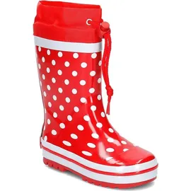 Playshoes Gummistiefel Rot/Punkte 26,5