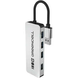 Green Cell 4-Port USB 3.0 Hub Verteiler 5Gbps, Mehrfachstecker USB Splitter