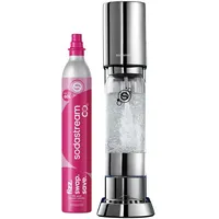 Sodastream ENSO Silber + PET-Flasche + Zylinder 