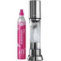 Sodastream ENSO Silber + PET-Flasche + Zylinder 