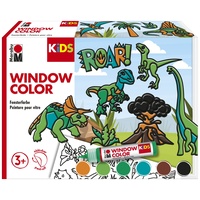 Marabu KiDS Window Color-Set "Dinosaurier", 6x 25 ml