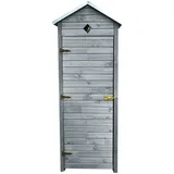 Promadino Gartenschrank Babylon 195 cm x 78 cm x 50 cm Grau FSC®
