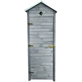 Promadino Gartenschrank Babylon 195 cm x 78 cm x 50 cm Grau FSC®