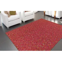 Teppich ARTE ESPINA "Wild 8022", rot, B:170cm H:14mm L:240cm, Rindsleder, Teppiche, Luxuriöser Teppich in Spitzenqualität, Naturmaterialien