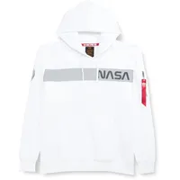 Alpha Industries NASA RS Hoody Kapuzensweat für Herren White