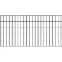 GAH Alberts Doppelstabmattenzaun Set 5 Matten 1,60 x 10 m anthrazit
