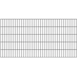 GAH Alberts Doppelstabmattenzaun Set 5 Matten 1,60 x 10 m anthrazit