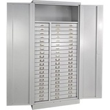 ADB Schubladenschrank lichtgrau 80,0 x 41,0 x 179,0 cm