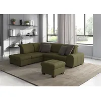sit&more Eckcouch Mikrofaser 2-Sitzer Grün