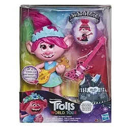 Hasbro - Trolls - Poppy singende Puppe mit 2 verschiedenen Looks