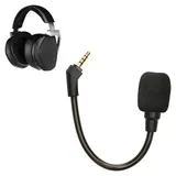 kwmobile Linhexis Ersatz-Mikrofon mit Geräuschunterdrückung für ROG Theta 7.1 Headset verstellbares flexibles Galgenmikrofon mit 3,5 mm TRRS, Schwarz