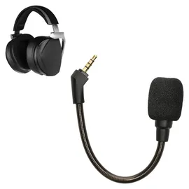 kwmobile Linhexis Ersatz-Mikrofon mit Geräuschunterdrückung für ROG Theta 7.1 Headset verstellbares flexibles Galgenmikrofon mit 3,5 mm TRRS, Schwarz
