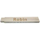 Heka Zollstock Robin 2 m, weiß