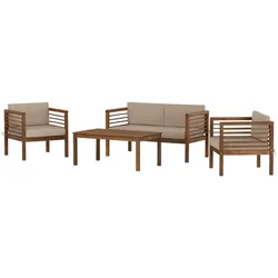 Yorkshire Lounge-Set  Charleston ¦ holzfarben