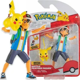 Jazwares GmbH Battle Feature Figur Ash Pikachu