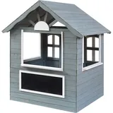 casa.pro Spielhaus Vesa Tannenholz Grau