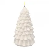 Deluxe Homeart Weihnachtsbaum LED Kerze Weiß 18cm