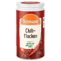 Ostmann Gewürze - Chiliflocken | Milde aromatische Schärfe für Fleisch- und Gemüsegerichte, Saucen und Dips | 30 g in der Dose