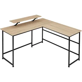 Tectake Eckschreibtisch Melrose Eiche / Braun