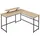 Tectake Eckschreibtisch Melrose Eiche / Braun