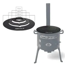 Grillpeter Adapterplatte Ø 35 cm Stahl