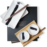 Moritz & Moritz Sushi Geschirr Set 8-tlg. für 2 Personen Schwarz
