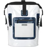 anndora Wasserdichter Rucksack 35 Liter - maritim weiß blau - Weiß - Weiß