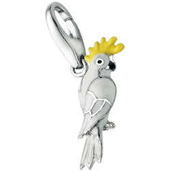 Giorgio Martello Milano Charm Kakadu, Silber 925 Onesize Grün Damen 