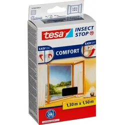 Tesa Fliegengitter Fenster 1,3X1,5m anthrazit 55388
