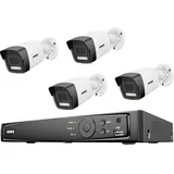 ANNKE N48PAW+I91DD*4+2T LAN IP-Überwachungskamera-Set 8-Kanal mit 4 Kameras 4096 x 3072 Pixel),