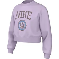 Nike Sportswear Club Kastenförmiges French-Terry-Rundhalsoberteil Für Ältere Kinder Mädchen
