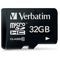 Verbatim microSDHC 32GB Class 10