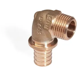 Rehau Winkelübergang Rautitan Rxplus, 16mm x R 1/2", Rotguss