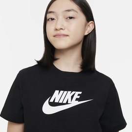 Nike Sportswear T-Shirt für ältere Kinder Mädchen - Schwarz, XS