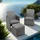 Tectake Palermo Set 4-tlg. Grau