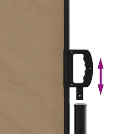 vidaXL Seitenmarkise 140 x 600 cm grau Polyester