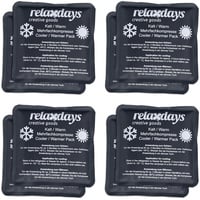 Relaxdays Kühlpads 10045233_0 schwarz 11,0 x 11,0 cm, 8 St.