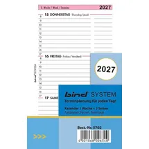 Bind Kalendereinlage Mini 7,9 x 12,5 cm 2027