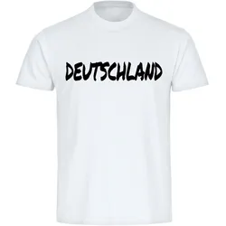 multifanshop Herren T-Shirt - Deutschland - Textmarker - Druck schwarz - Männer