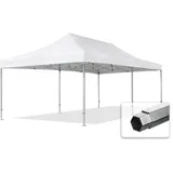 TOOLPORT Faltpavillon 4x8m ohne Seitenteile robust und wasserdicht Professional 50mm Partyzelt weiß