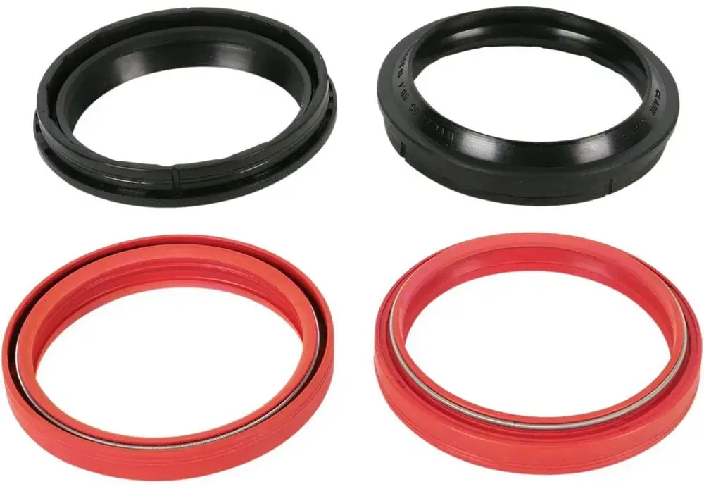 Moose Hard-parts Ktm Exc 380 98-99 50x60x10.5mm Gabelstaubdichtungssatz - Black / Red - One Size