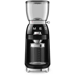 SMEG CGF11BLEU, Mühle mit Mahlwerk, 350 g, Kegelmahlwerk, Edelstahl, Schwarz, Tr