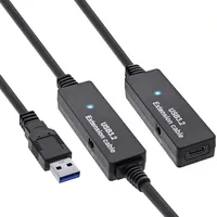 InLine USB 3.2 Gen.1 Aktiv-Verlängerung, USB-A Stecker an USB-C Buchse, 10m